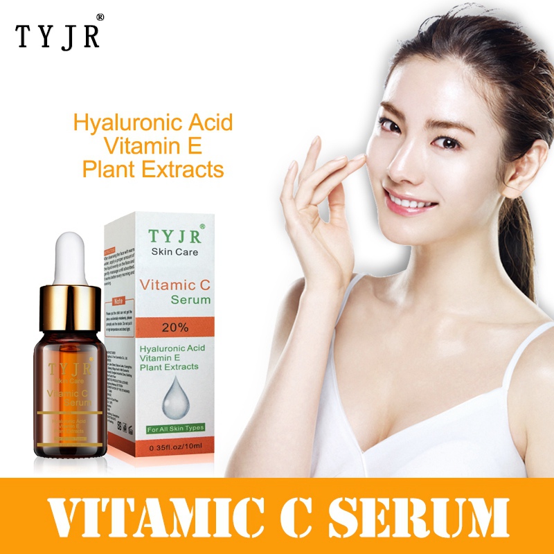 Vitamin C Facial Treatment Essence Whitening Acne Clear Spot Treatment Blackhead Day Cream Anti-Aging Antioxidant