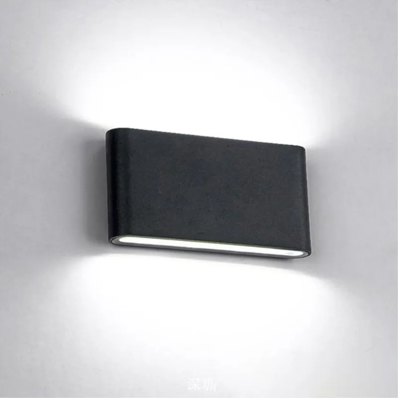 Modern Waterproof outdoor 12W LED wall lamp IP65 Aluminum UP and Down Wall Light Garden porch Sconce