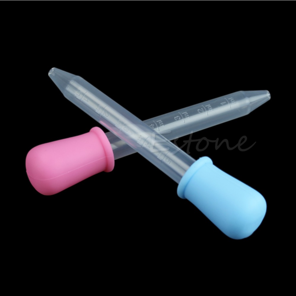 1PC 5mL Clear Plastic Baby Kids Feeding Medicine Liquid Eye Ear Dropper Pipette