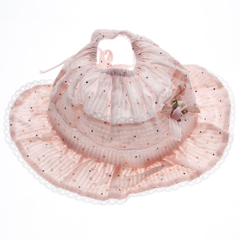 Yundfly Fashion Newborn Spring Hat Baby Girls Cotton Fabric Flower Bows Headdress Caps Beanie Photography Props