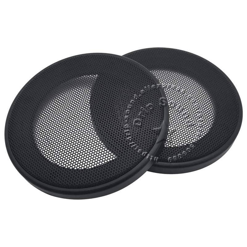 For 4" Inch Speaker Grill Cover Hige-grade Car Home Audio Conversion Net Decorative Circle Metal Mesh Protection 142mm #Bla