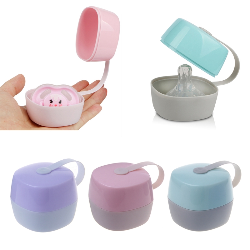 Portable Baby Infant Kids Pacifier Nipple Cradle Case Holder Travel Storage Box