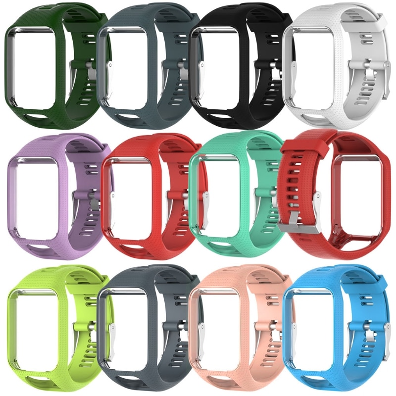 1 Pc Silicone Replacement Wrist Band Strap For TomTom Runner 2 3 Spark 3 GPS Watch High Quality XINYUANSHUNTONG