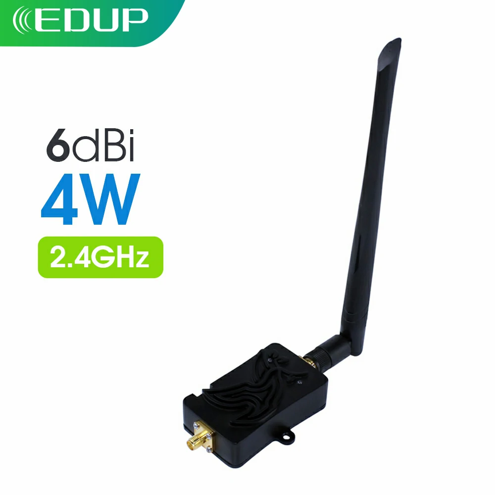 EDUP WiFi Booster WiFi Power Amplifier 2.4GHz 4W WiFi Signal Booster Wireless Range Repeater for