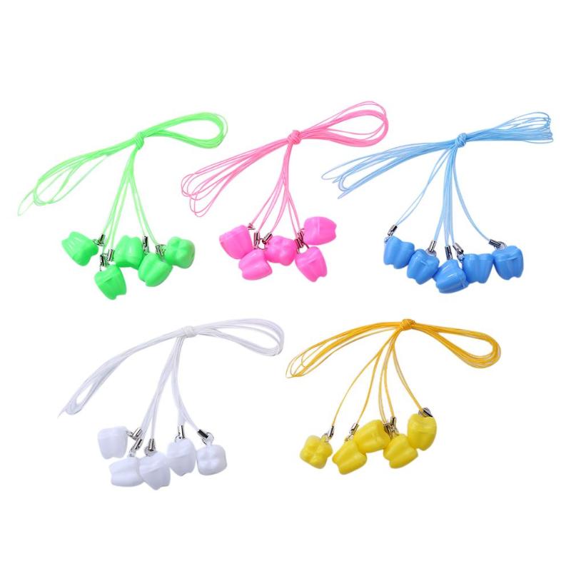 5pcs/set Newborn Baby Milk Teeth Storage Box Infant Tooth Shape Teeth Storage Boxes Plastic False Souvenir Organizer Case Access