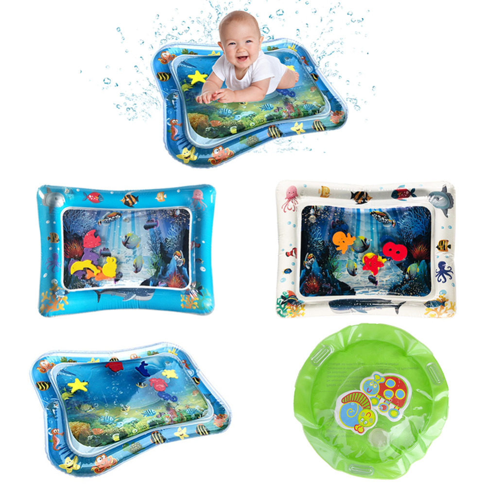 Baby Gyms Crawling Water Mat Inflatable Play Pat Playmat Toddler Pad Baby Cushion Play Water Cushion Pad For Newborn Dropship