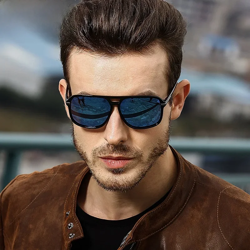 Classic Pilot Vintage Polarized Sunglasses Men Male Fashion Retro Driving Brand Design Sun Glasses