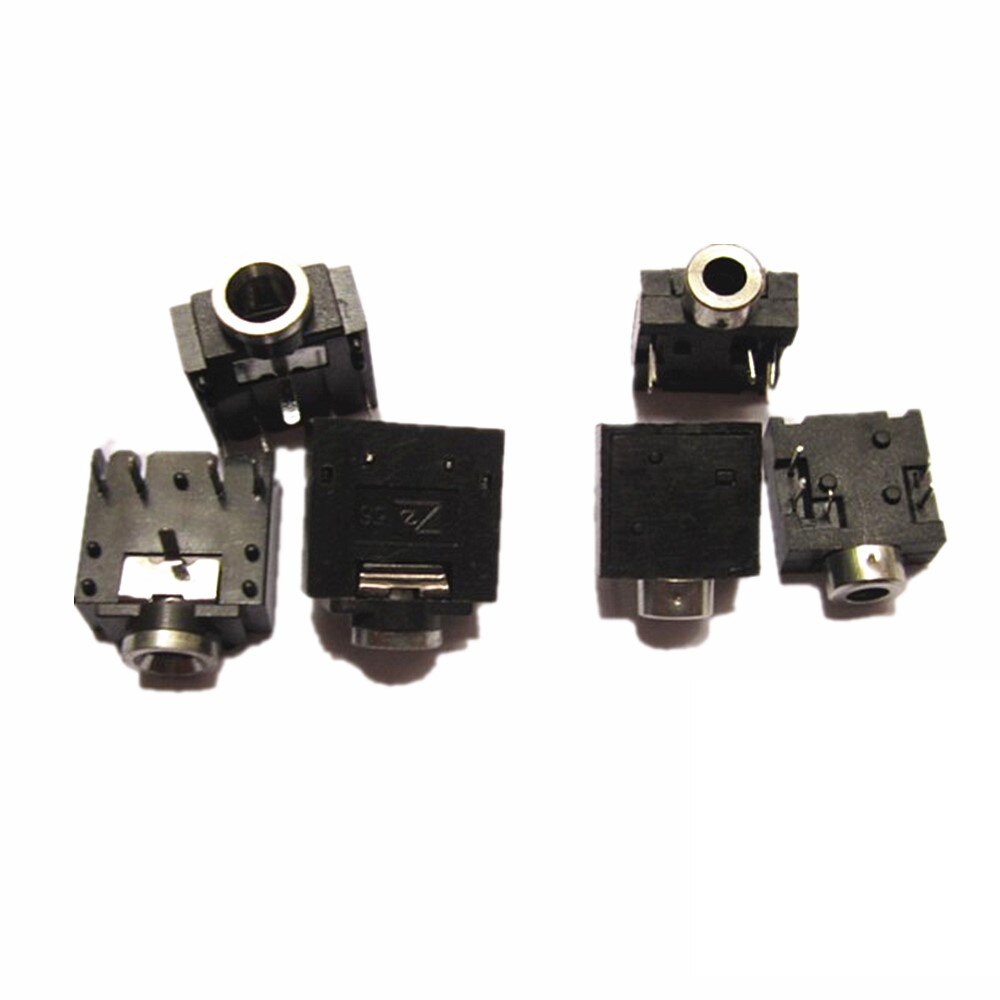 10pcs Black Earphone Headset Headphone Jack Plug Connector For Kenwood TK3107 TK3207 TK378G Radio Accessories