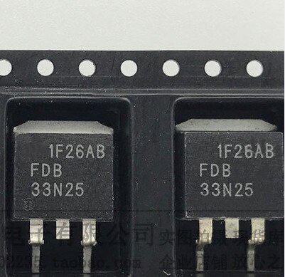 10PCS/lot FDB33N25 FDB33N25TM 33N25 33A/250V TO-263