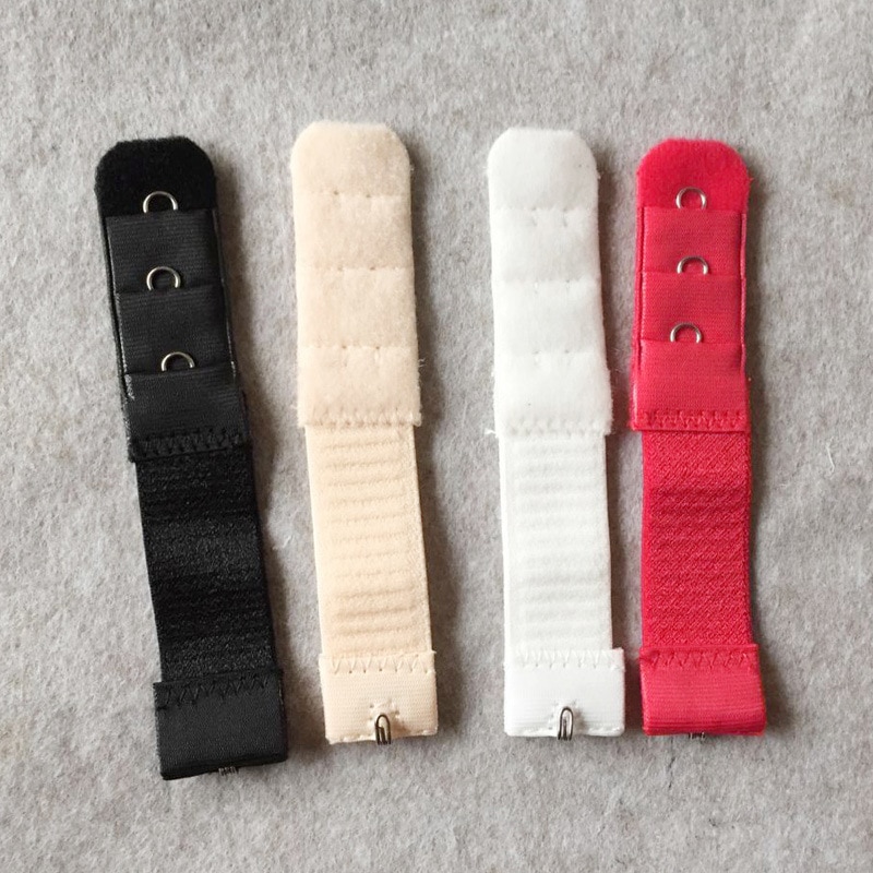 New 1pc 1 Rows 3 Hooks Bra Extender Nylon Clasp Extension Elastic on Strap Bra Extenders Adjustable Intimates Accessories