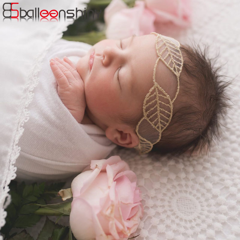 BalleenShiny New Baby Lace Headband Infant Newborn Photography Props European and American Kids Hot Sale Embroidery Headwear
