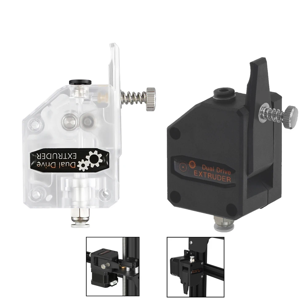 Twotrees 3D Printer Parts MK8 CR10 Clone Dual Drive Gear Extruder Upgrade Bowden Direct Extruder