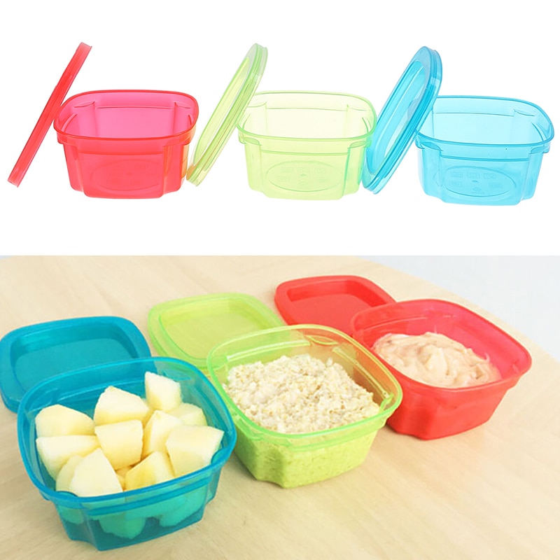 1Pc 200ml Set Baby Food Container Memory Storage Box Baby Milk Box Infant Feeding bottle