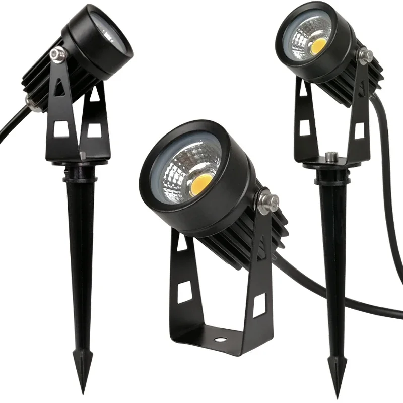 Waterproof Outdoor Garden Lawn Lamps 220V 110V 12V 3W 5W LED Lawn Light Spike Bulb Tuinverlichting