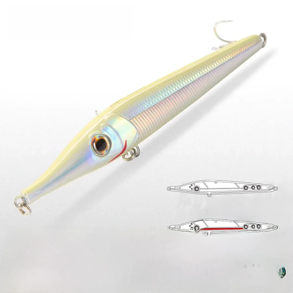 Hunthouse Floating&Sinking Stickbaits Needle Lure Pencil Lures Long Cast Pencil Baits For Zargana