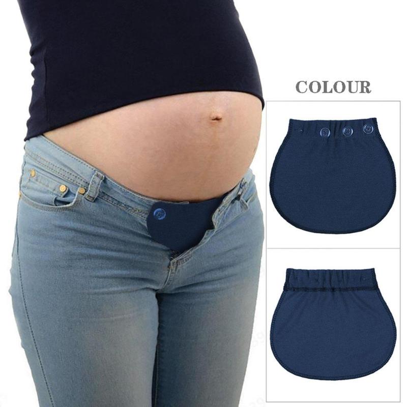 1Pcs Maternity Pregnancy Waistband Belt ADJUSTABLE Elastic Waist Extender Clothing Pants For Pregnant Dropshiping