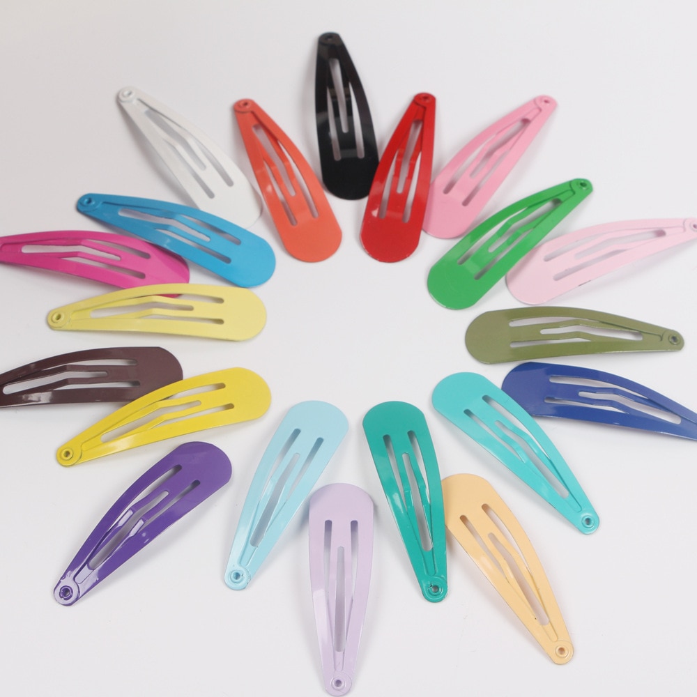 10pcs Solid Hair Clip for Children Kids Snap Hair Clip Pins for Baby Girls Hair Accessories Hairpins Cute Metal Barrettes