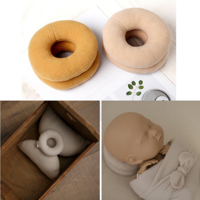 D7YD Posing Support Pillow Baby Pillows Ring Baby Boy Girl Photo Shoot Studio Round Donut for Head Poser Props