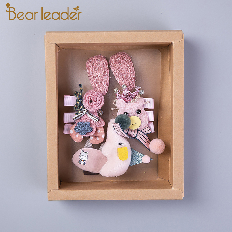 Bear Leader Hair Pins Bowknot Kids Baby Pins Cartoon Children Hair Clip Bow Pin Barrette Hairpin Ornament Accessories For Girls