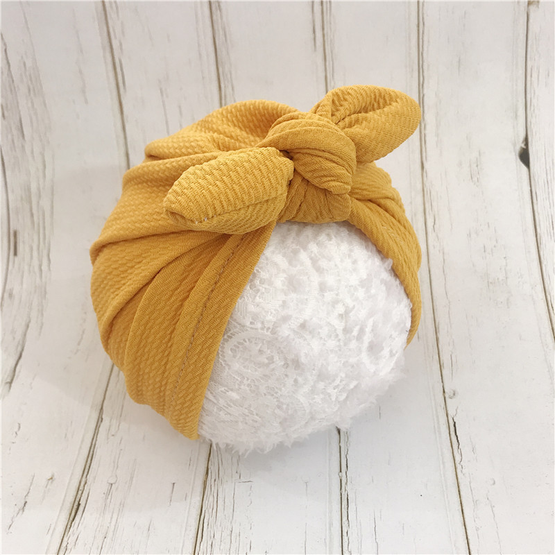 Knot Bow Baby Headbands Infant Headwraps Newborn Turban Hats Babes Caps