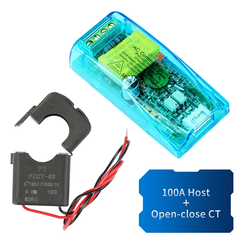 PZEM-004T 3.0 Version TTL Modbus-RTU Power Kwh Energy Meter AC Single Phase 100A Electric Volt Amp