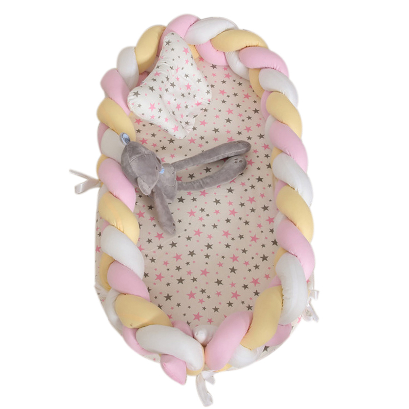 Baby Bassinet For Bed Portable Baby Lounger For Newborn Crib Breathable And Sleep Nest With Pillow Baby Nest Bed Portable Crib
