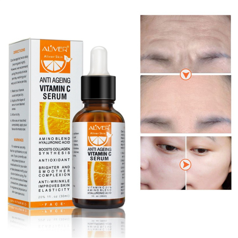 Vitamin C Facial Serum Brightening Whitening Essence Firming Repairing Skin Moisturizing Anti-Wrinkle Anti-Aging Anti-Aging 30ml