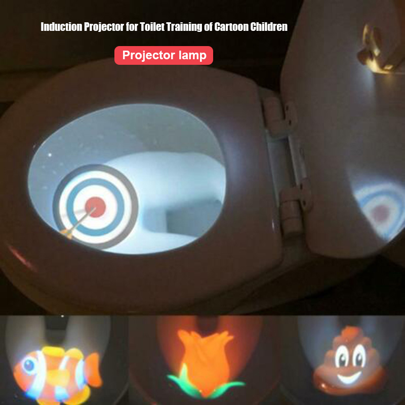 Toilet Projector Light Motion-activated Sensor for 4 Different Themes Children Toilet Training  BM88