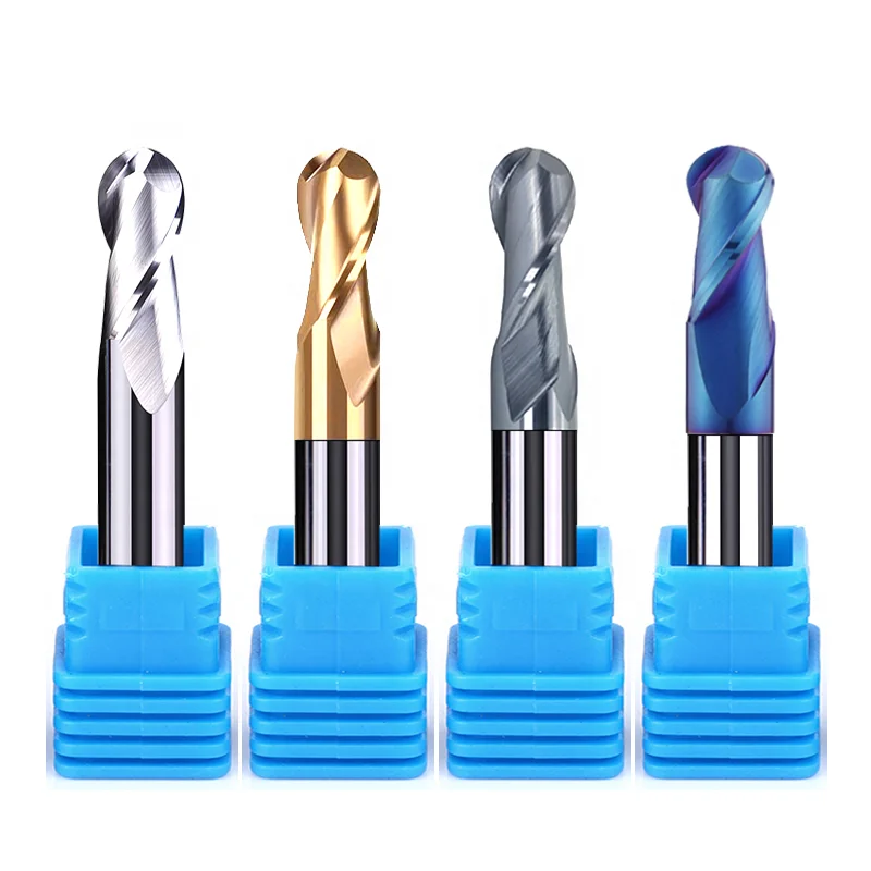 XUHAN Ball Nose End Mill Tungsten Carbide Cutter CNC Router Bit Milling Tool R0.5 6mm 8mm 10mm HRC50