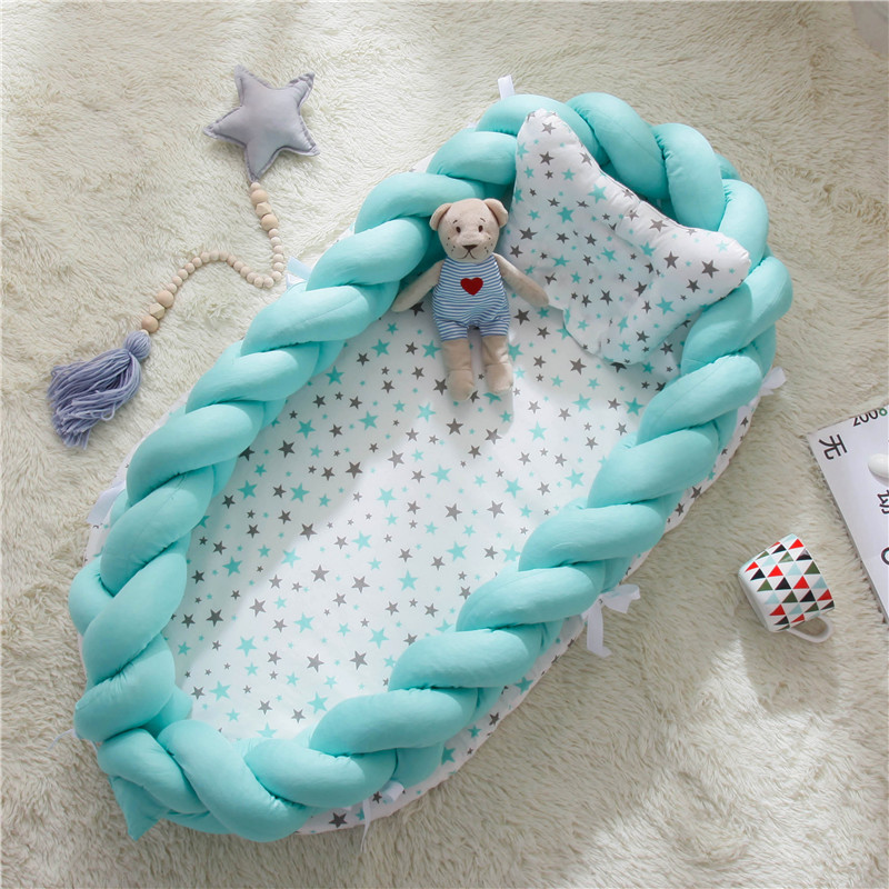 Baby Mattresses Bed Portable Baby Lounger For Newborn Crib Breathable And Sleep Nest With Pillow New Baby Bassinet For Bed