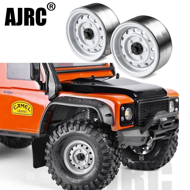 4pcs Rc Rock Crawler Metal Wheel Rim 1.9 Inch Beadlock For 1/10 Traxxas Trx-4 Axial Scx10 90046