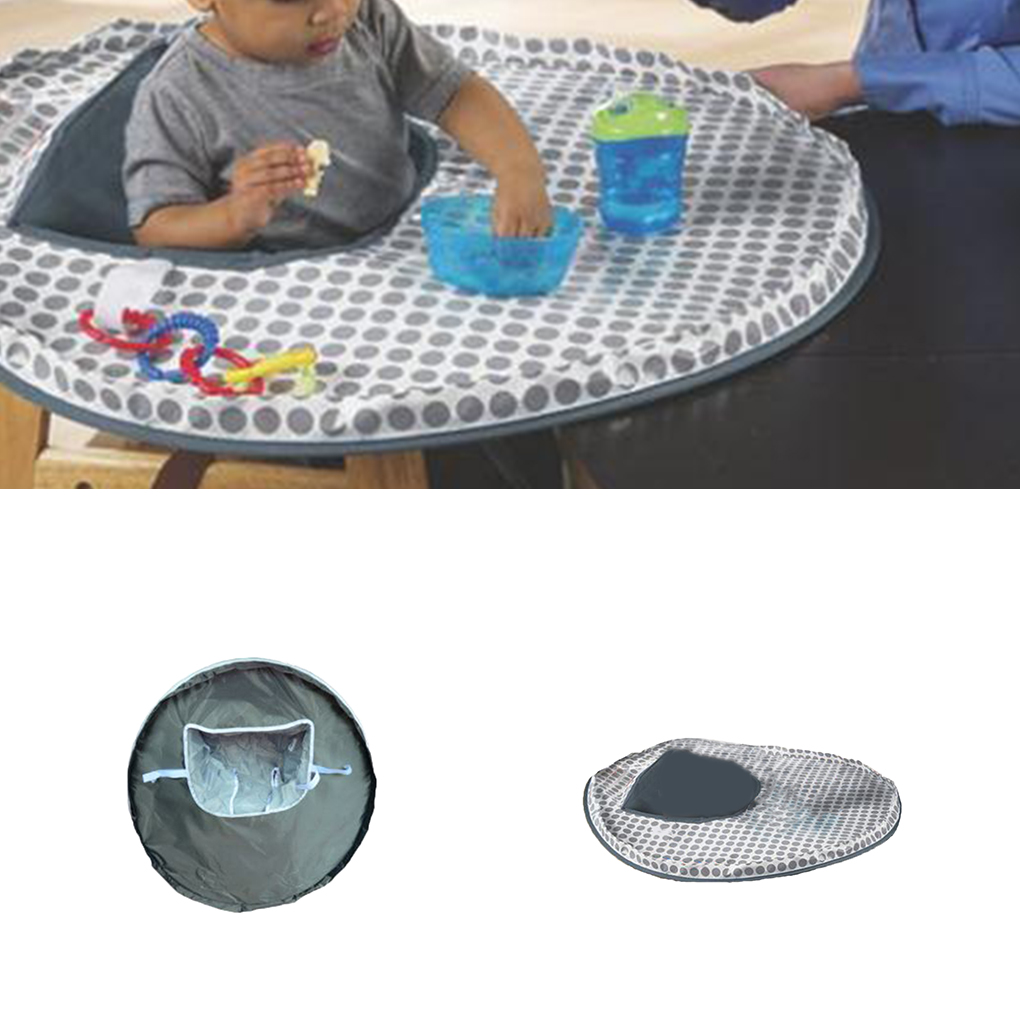 Baby Eating Table Mat Infant Feeding Saucer High Chair Cover Kids Highchair Cover Food Toys Falling Prevent