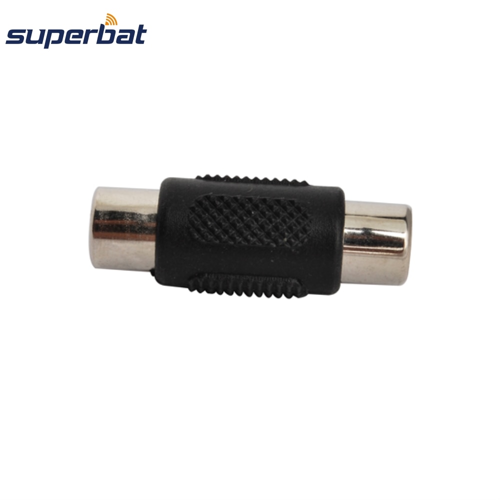 Superbat RCA Adapter 50 Ohm RCA Jack to RCA Female Straight RF Coaxial Connector Free Hanging