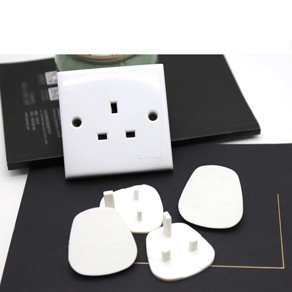 UK Standard Plug 3 Hole Power Socket Outlet Cover for Baby Child Electrical Safety Protector Guard Protection Caps