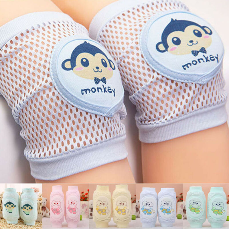 1Pair Baby Cute Kneepad Newborn Infant Kids Soft Anti-slip Safety Crawling Elbow Cushion Toddlers Knee Pads Protector 0-5T