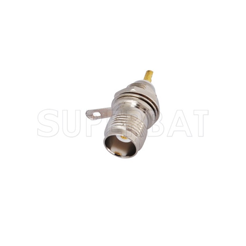 Superbat 10pcs TNC Panel Mount Female with nut and Solder Cup RF Coaxial Connector
