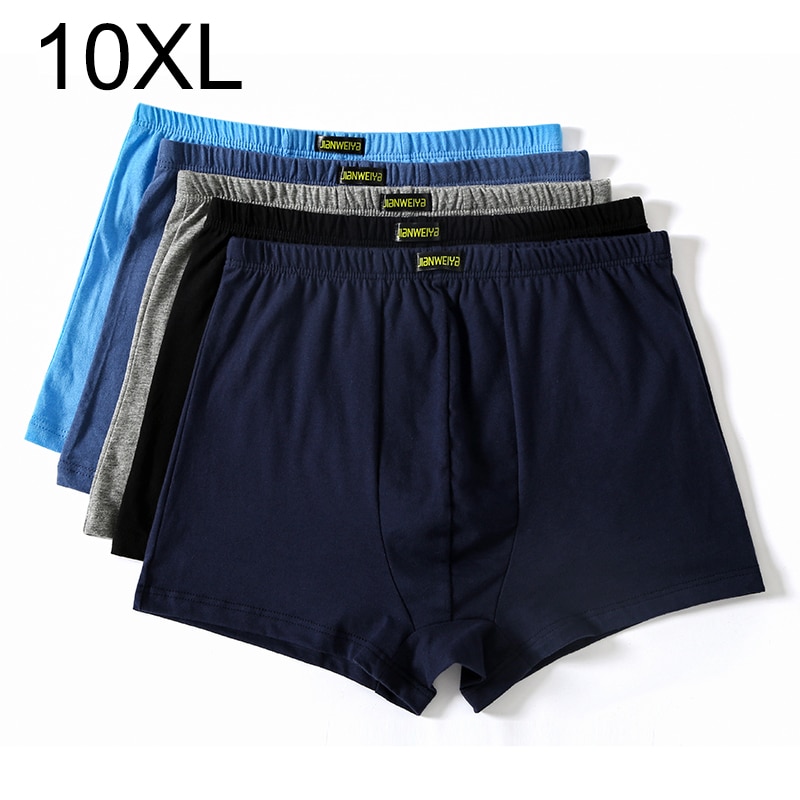 plus size 5XL 6XL 7XL 8XL Large loose male cotton Underwears Boxers high waist breathable fat belts Big yards men's underwe