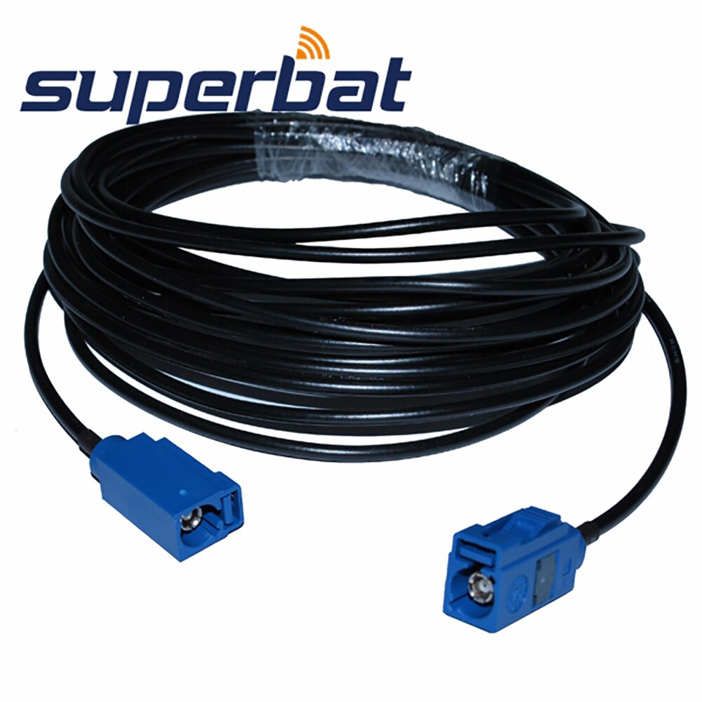 Superbat Fakra Jack Straight to Female Straight Pigtail RG174 "C" GPS Extension Cable 500cm