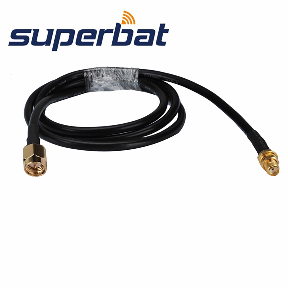 Superbat SMA BulkHead Female to Straight Male Pigtail Cable RG405 15cm Antenna Feeder Cable Assembly