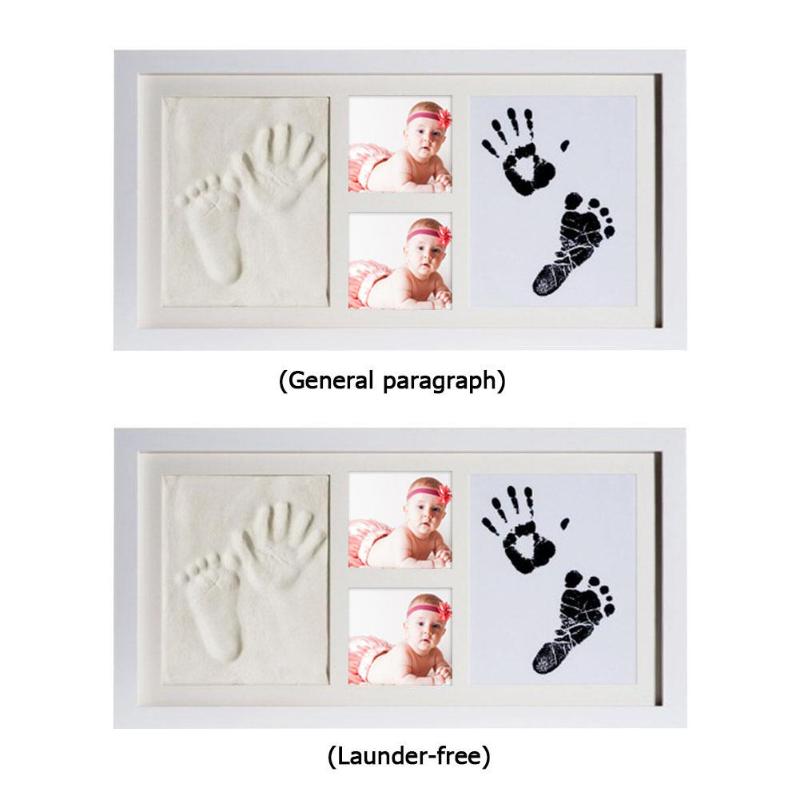 Multifunction Baby Footprint Makers Non-Toxic Babyprints Newborn Baby Handprint Footprint Photo Frame Kit Gift