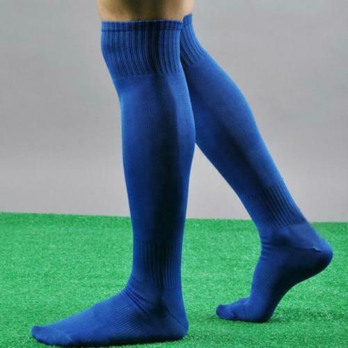 New Men's Sport football Soccer Long Socks Over Knee High Sock Baseball Hockey Football Solid Color Socks