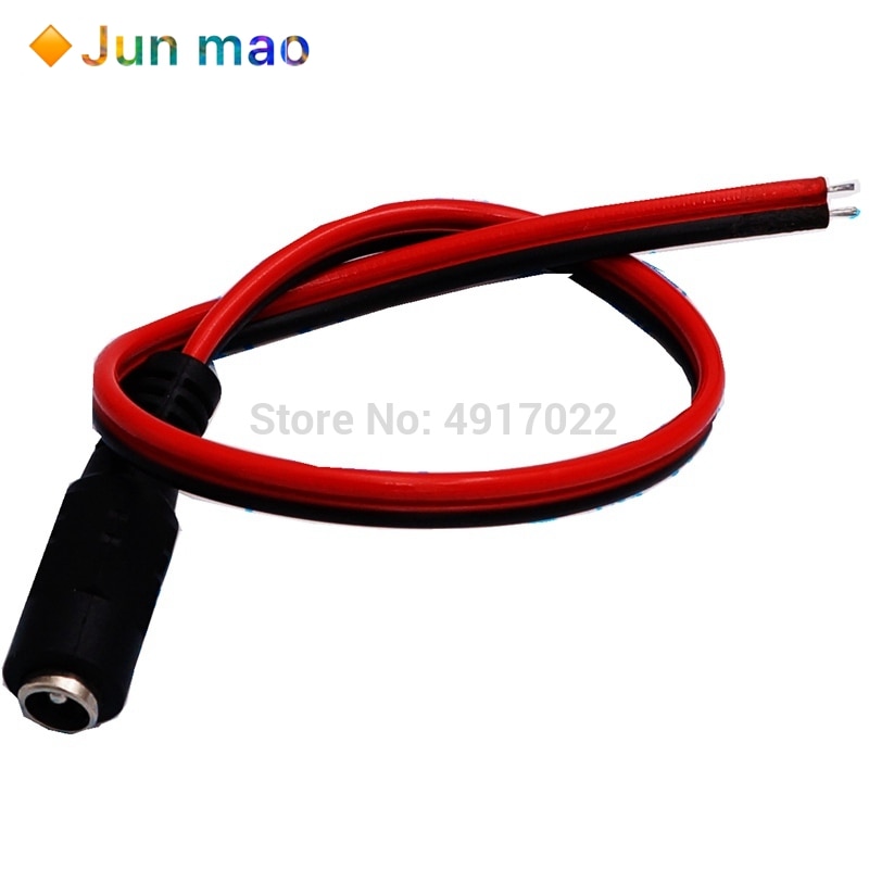 5pcs 5.5x2.1mm DC power female cable 12V Plug DC Female Adapter cable Plug Connector for CCTV Camera DC plug Female 5.5*2.1