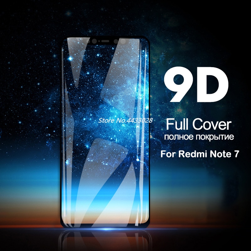 Tempered Glass for Xiaomi Redmi Note 7 Screen Protector 9D Full Cover Glass for Redmi 5 Plus 6A 6 5 Pro 5A Protective Film Glass