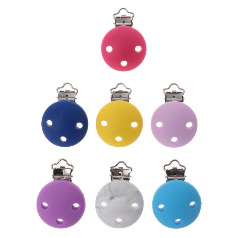 Pacifier Clips Silicone Teething Clip Teether Baby Toys DIY Nursing Jewelry Accessories