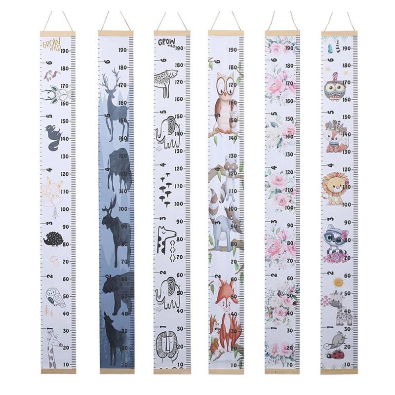 Kids Growth Chart Wood Frame Height Measurement Common Type, Cloud Type 160G As Picture Ruler for Children