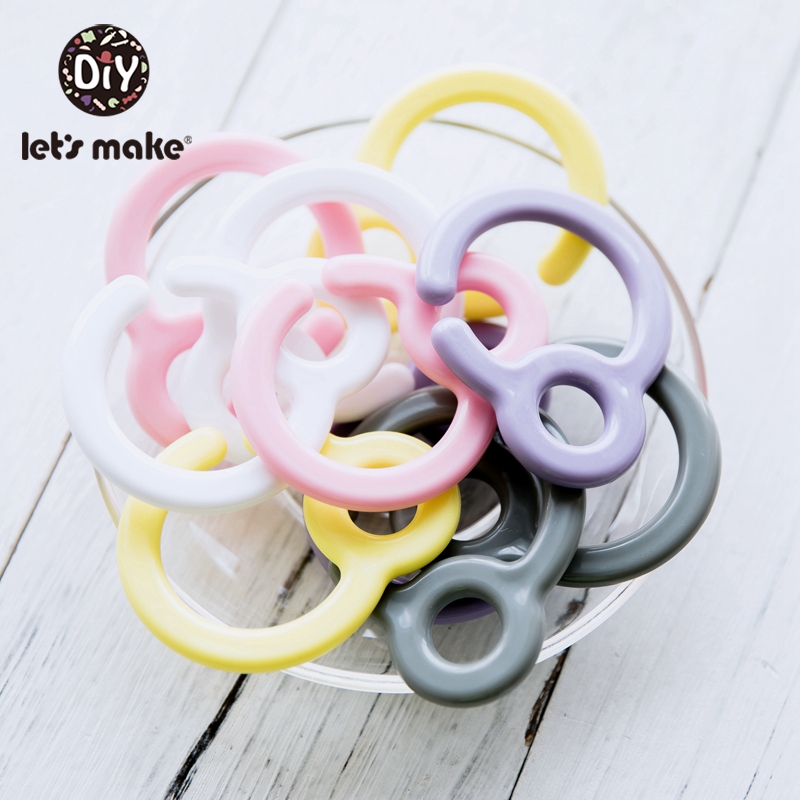 Let'S Make 200Pc Plastic Double Buckle Pacifier Chain Personalized Pacifier Clip Baby Bed Hanging Rattles Stroller Toys For