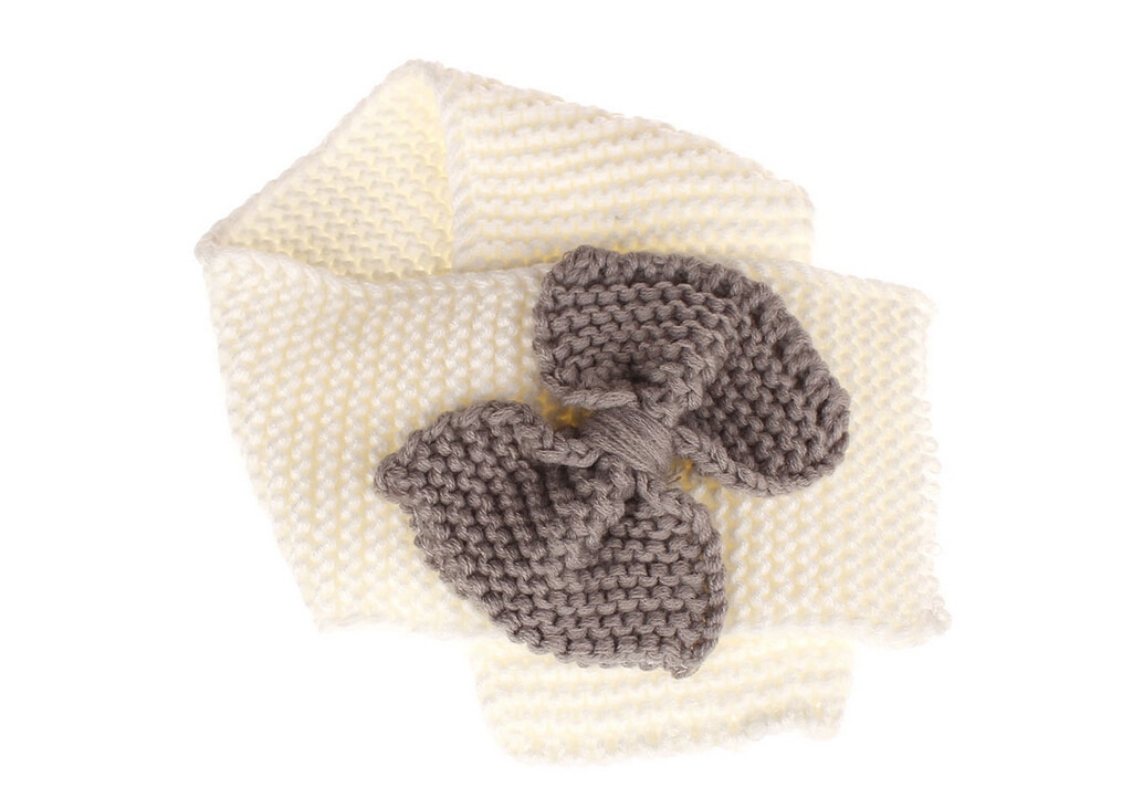 2018 New Brand Cotton Solid Cute Bow Tie Autumn Winter Warm Scarf Kids Baby Boy Girls Snood Shawl Ring Neck Wraps Scarves