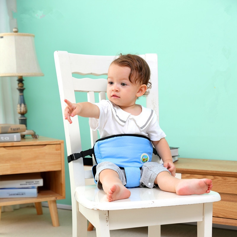 New Creative Cartoon Baby Dining Chair Safety Belt Portable Multi-purpose Comfortable Kids Infant Car Seat Top Tether Straps