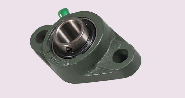 CNBTR 12mm Hole Green Double Seals Oval Flange Bearing UCFL201 Bearing Housing