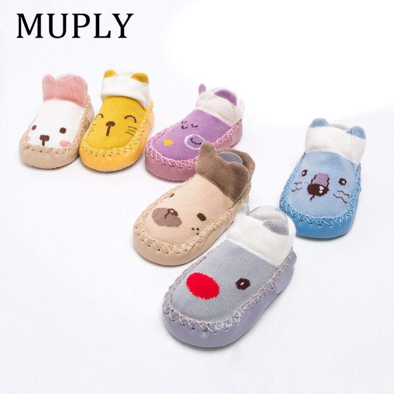 Baby Socks With Rubber Soles Infant Newborn Baby Girls Boys Autumn Winter Children Floor Socks Shoes Anti Slip Soft Sole Sock